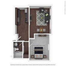 One Bedroom 11 floor plan